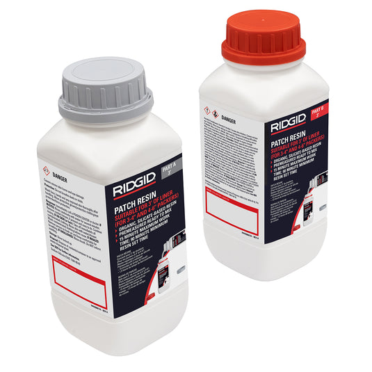 RIDGID Pipe Patch Resin Bottles | (Pair of components A and B)