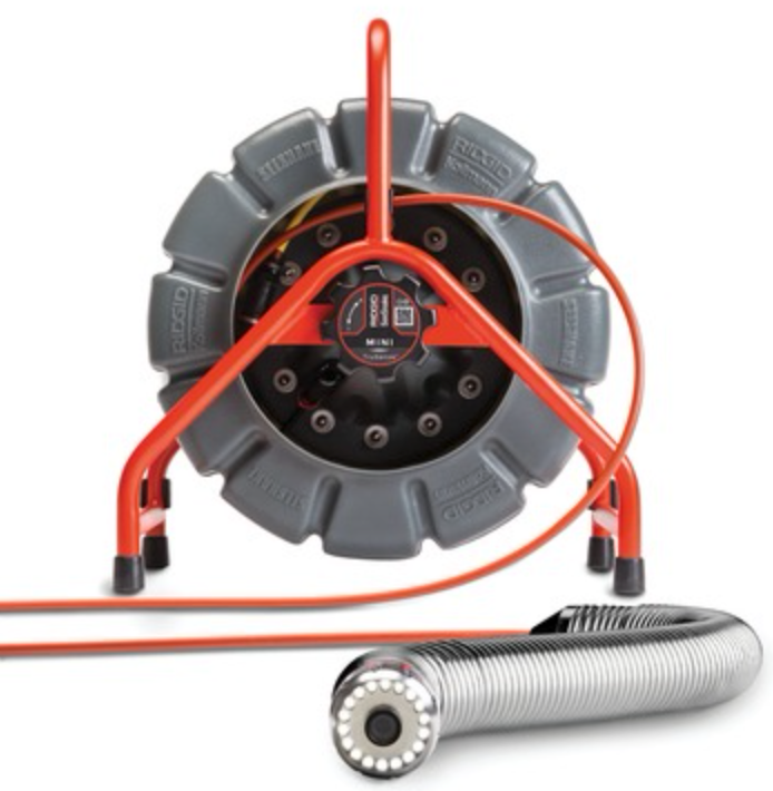 Load image into Gallery viewer, Ridgid SeeSnake Mini Camera Reel with TruSense Technology, 200 ft. Push Cable and 30mm Fixed Camera Head
